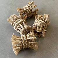 Tallo de Olivo Fringe Napkin Rings, Set of 4