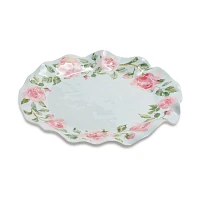 Sur La Table Rose Nuage Melamine Round Platter, 17.5"