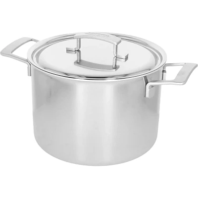 Demeyere Industry5 Stainless Steel Stockpot with Lid, 8.5 Qt.