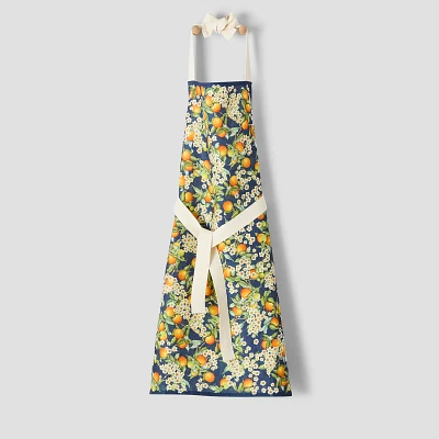 Sur La Table Linen Orange Blossom Apron