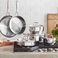 Sur La Table 5-Ply Stainless Steel 10-Piece Cookware Set