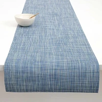 Chilewich Mini Basketweave Runner, Chambray