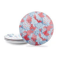 Sur La Table Pique-nique Floral Porcelain Salad Plates, Set of 4