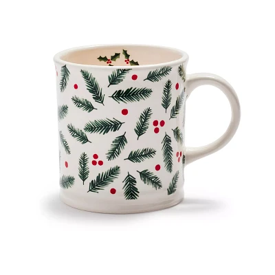 Sur La Table Christmas Sprigs Mug, 17.6oz