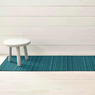 Chilewich Easy-Care Skinny Stripe Shag Rug