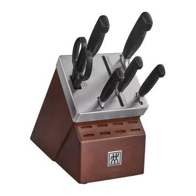 Zwilling J.A. Henckels Four Star 7-Piece Self-Sharpening Knife Block Set