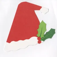 Caspari Die-Cut Santa Hat Napkins, Set of 15