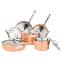 Viking 4-Ply Contemporary 9-Piece Copper Cookware Set