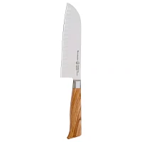 Messermeister Oliva Elite Kullenschliff Santoku Knife, 7"