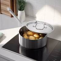 All-Clad D3 Stainless Steel Saucepan with Lid