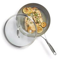 GreenPan Diamond + Evershine Skillet with Lid, 12"