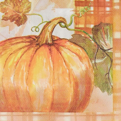 Harvest Pumpkin Lunch Napkins, Set of 20