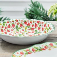 Sur La Table Strawberry Melamine Serve Bowl, 13.75'"