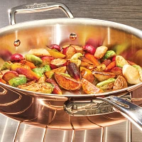 All-Clad c4 Copper Sauté Pan with Lid, 3 qt.