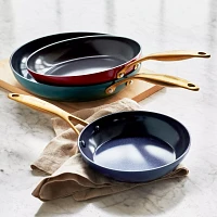 GreenPan Jewel Nonstick Skillets, Set of 3