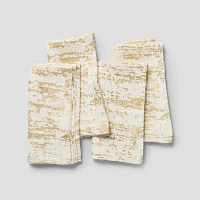 Sur La Table Gold Splatter Napkins, Set of 4