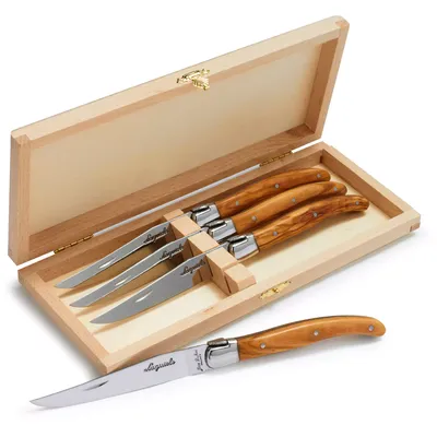 Dubost Laguiole Olivewood  Steak Knives