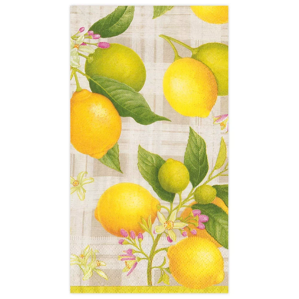 Citron Guest Napkins, Set of 15