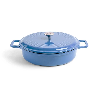 Misen Enameled Cast Iron Braiser, 5 qt.