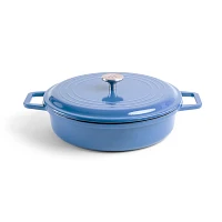 Misen Enameled Cast Iron Braiser, 5 qt.