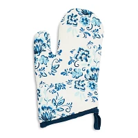 Sur La Table Floral Tile Oven Mitt