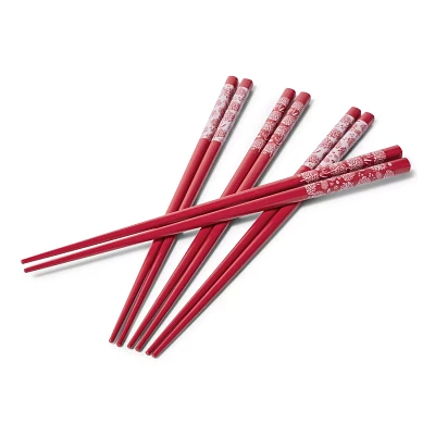 Sur La Table Lunar New Year Bamboo Chopsticks, Set of 4