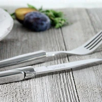 French Home Laguiole Stainless Steel Steak Knives & Forks, Set of 8