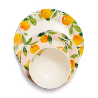 Sur La Table Citrus 12-Piece Dinnerware Set