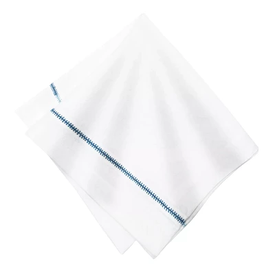 Caravan Embroidered Stitch Linen Napkins, Set of 4