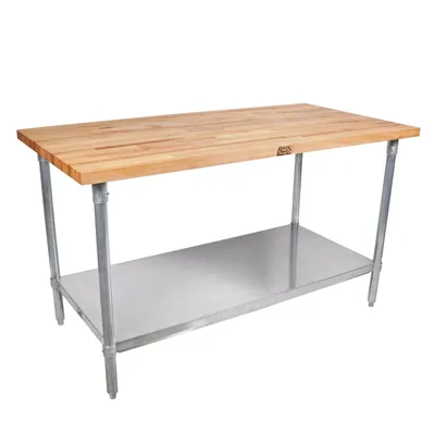 John Boos & Co. Maple Top Work Table With Shelf