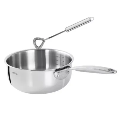 Cristel CastelPro Ultraply Saucepan with Whisk