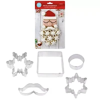 Santa Centerpiece Cookie Cutters, Set of 6