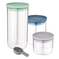 BergHOFF Leo 3-Piece Glass Storage Container Set