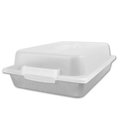 USA Pan Rectangular Cake Pan & Lid Set