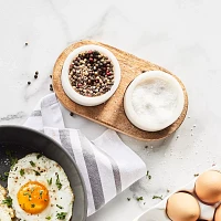 Sur La Table Marble and Wood 3-Piece Serving Set