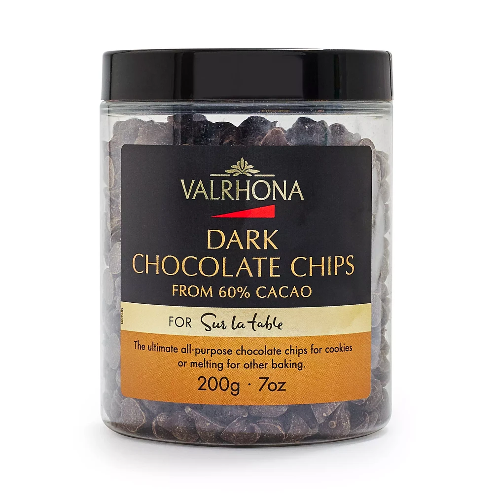 Valrhona Dark Chocolate Chips, 60% Cacao, 7 oz.