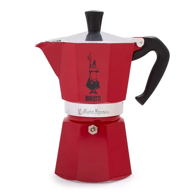 Bialetti Red Moka Express 6-Cup Espresso Maker