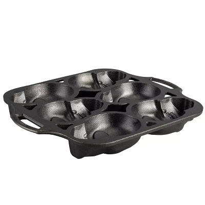 Lodge Mini Skull Cake Pan, 6 Cavity