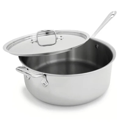 All-Clad D3 Stainless Steel Deep Sauté Pan, 6 qt.