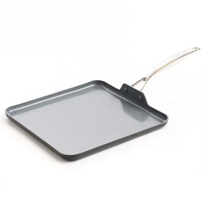 GreenPan Valencia Pro Ceramic Nonstick Square Griddle, 11"