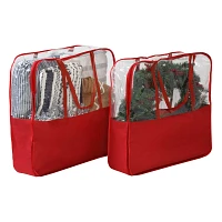 Honey Can Do Red Christmas Storage Bags, Set of 2