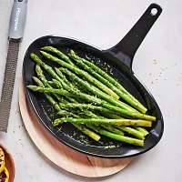 Sur La Table Ceramic Fajita Pan with Wooden Base