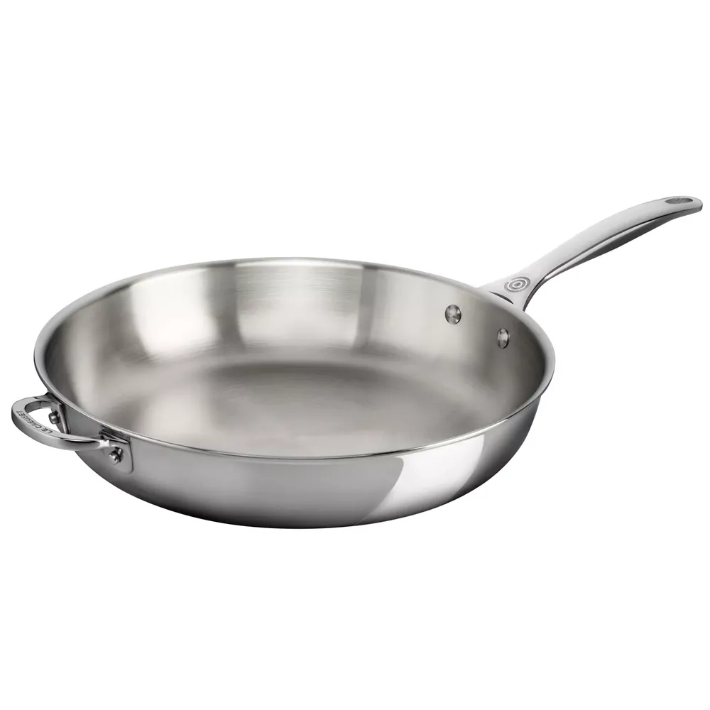 Le Creuset Stainless Steel Deep Skillet