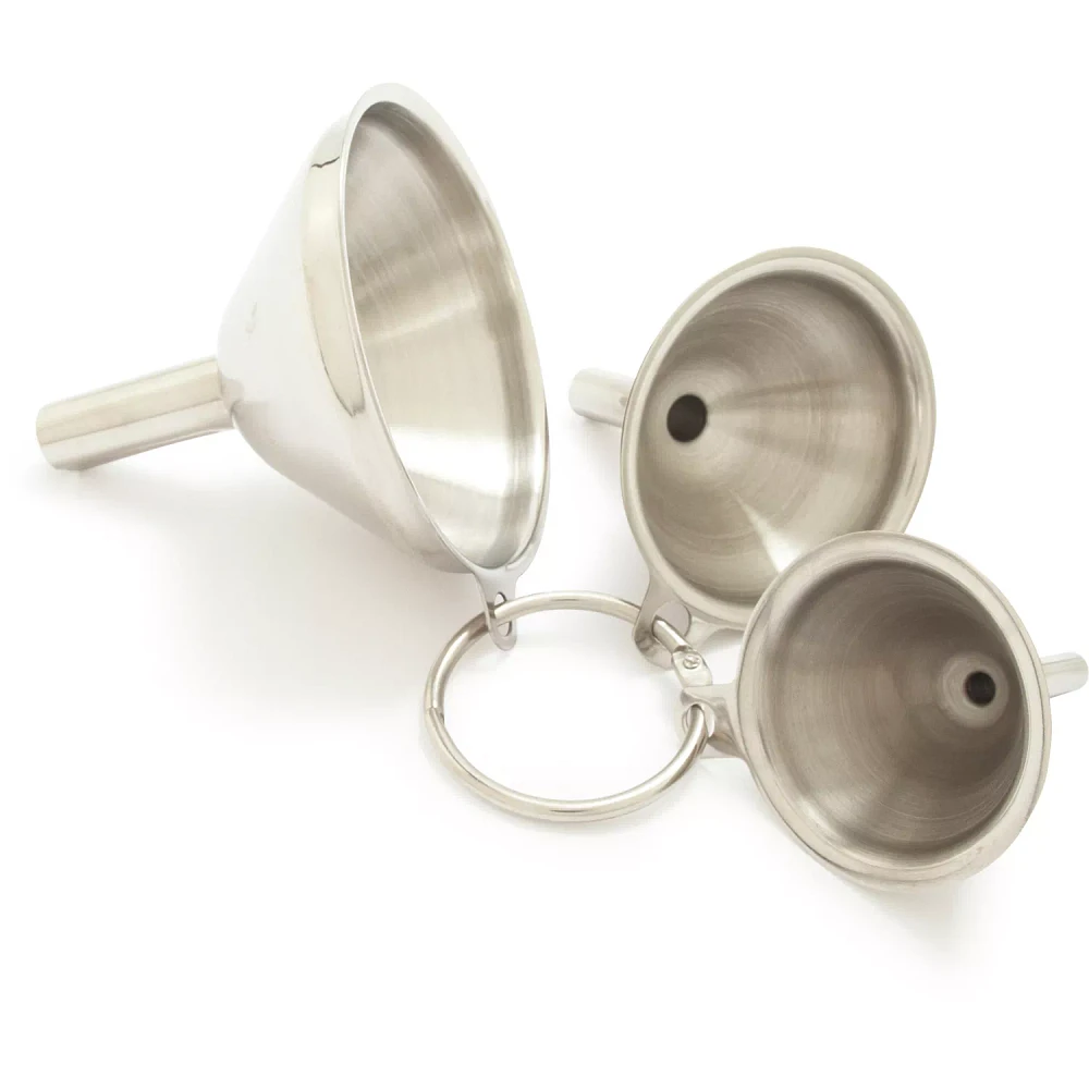 Norpro Stainless Steel Mini Funnels, Set of 3