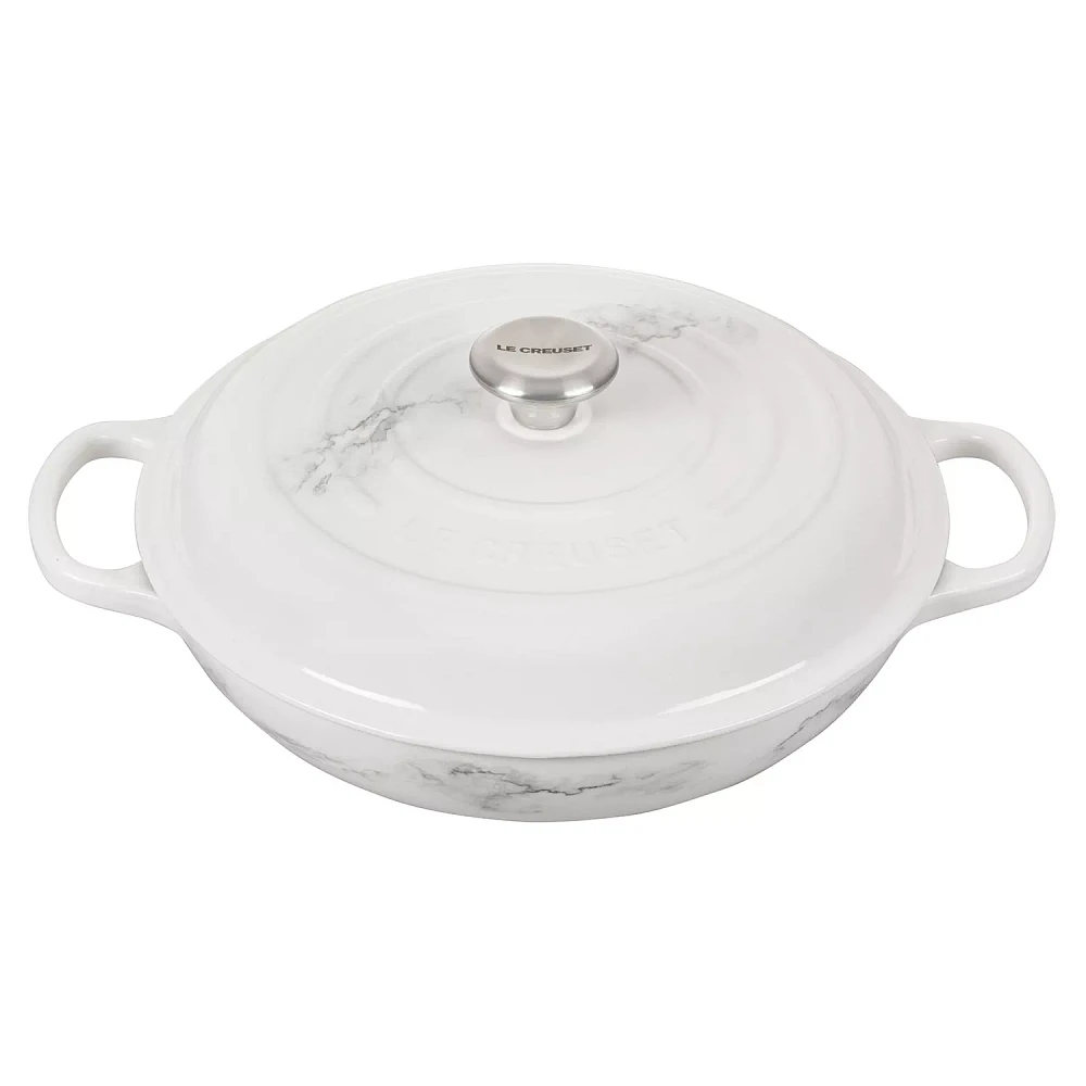 Le Creuset Signature Marble Braiser, 3.5 qt.