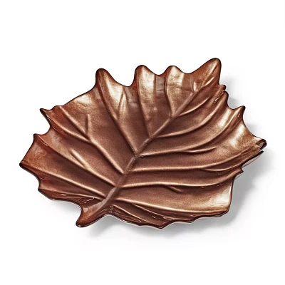 Sur La Table Glass Leaf Platter