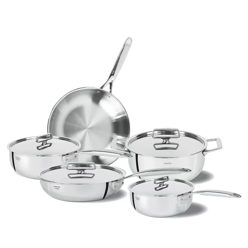 Cristel Castel’Pro 5-Ply -Piece Cookware Set