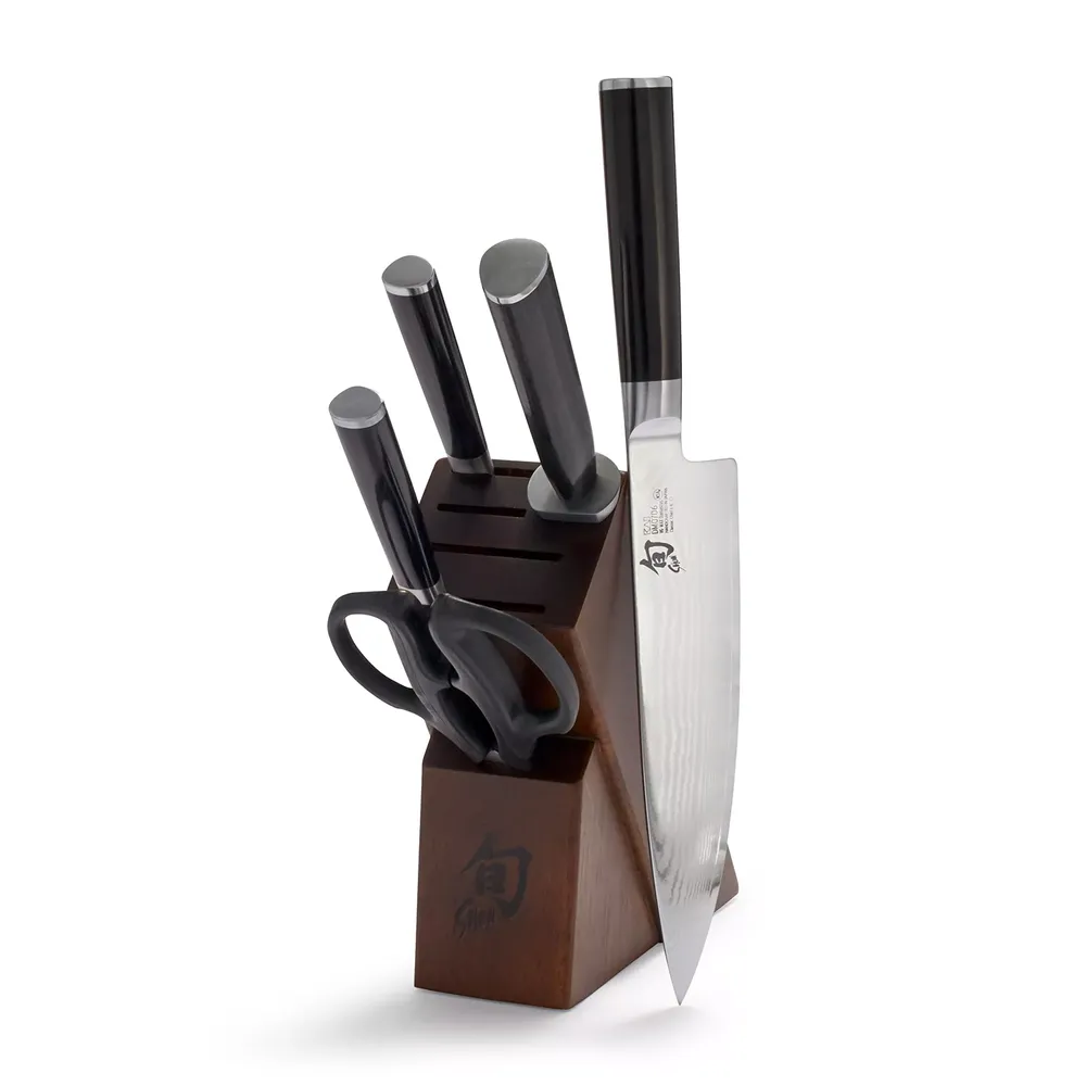 Shun Classic 6-Piece Slimline Knife Block Set