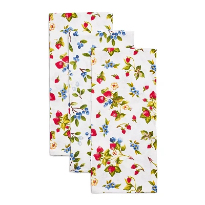 Sur La Table Berry Floursack Kitchen Towels, Set of 3