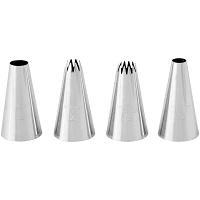 Wilton Large Round & Star Tips, Set of 4